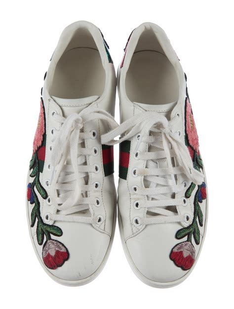 gucci shoes with strawberry|gucci ace embroidered shoes.